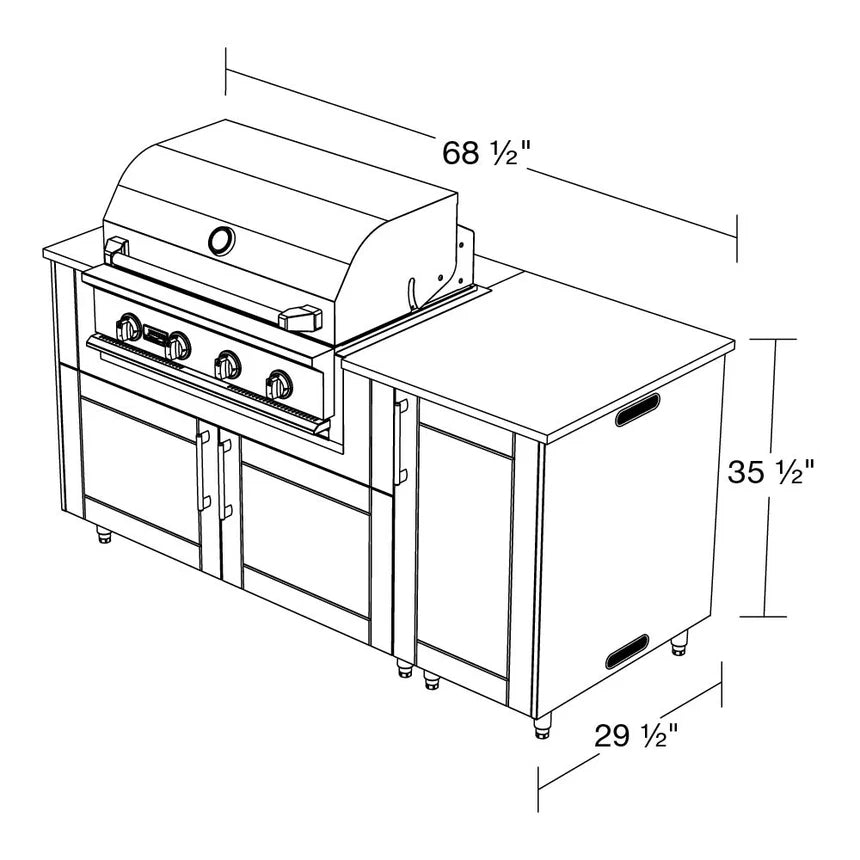 Premium Outdoor Kitchen Set – 68" Horizon