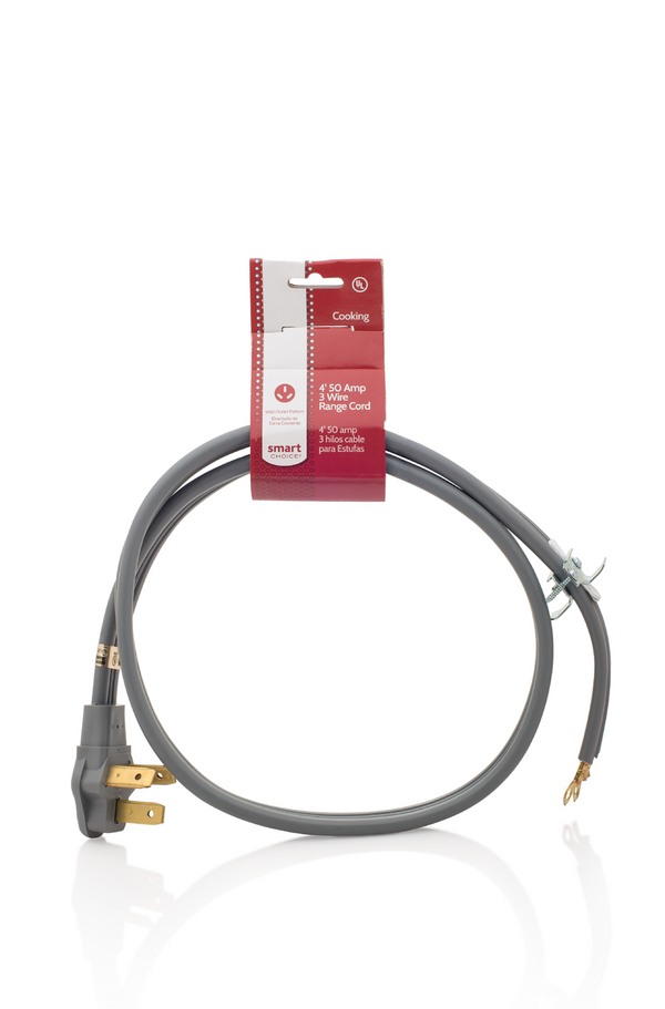 Smart 5304493423 50 Amps Electric Cable for Ovens 4' ED Supply