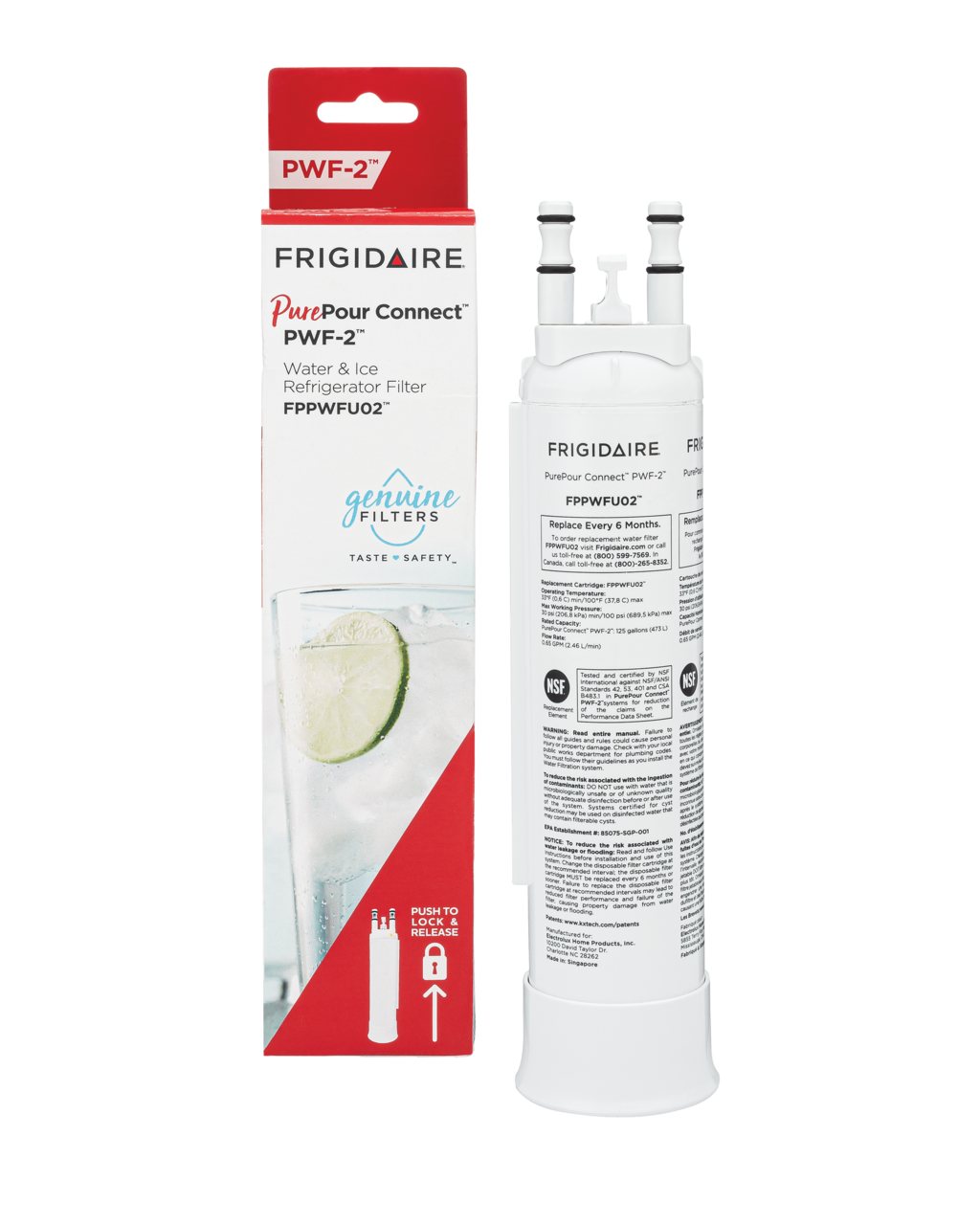 FRIGIDAIRE FPPWFU01 Water Filter for Refrigerators