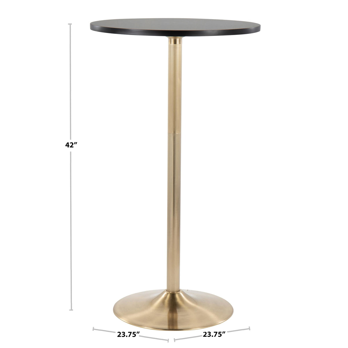 LUMISOURCE 42&quot; HIGH PEBBLE TABLE