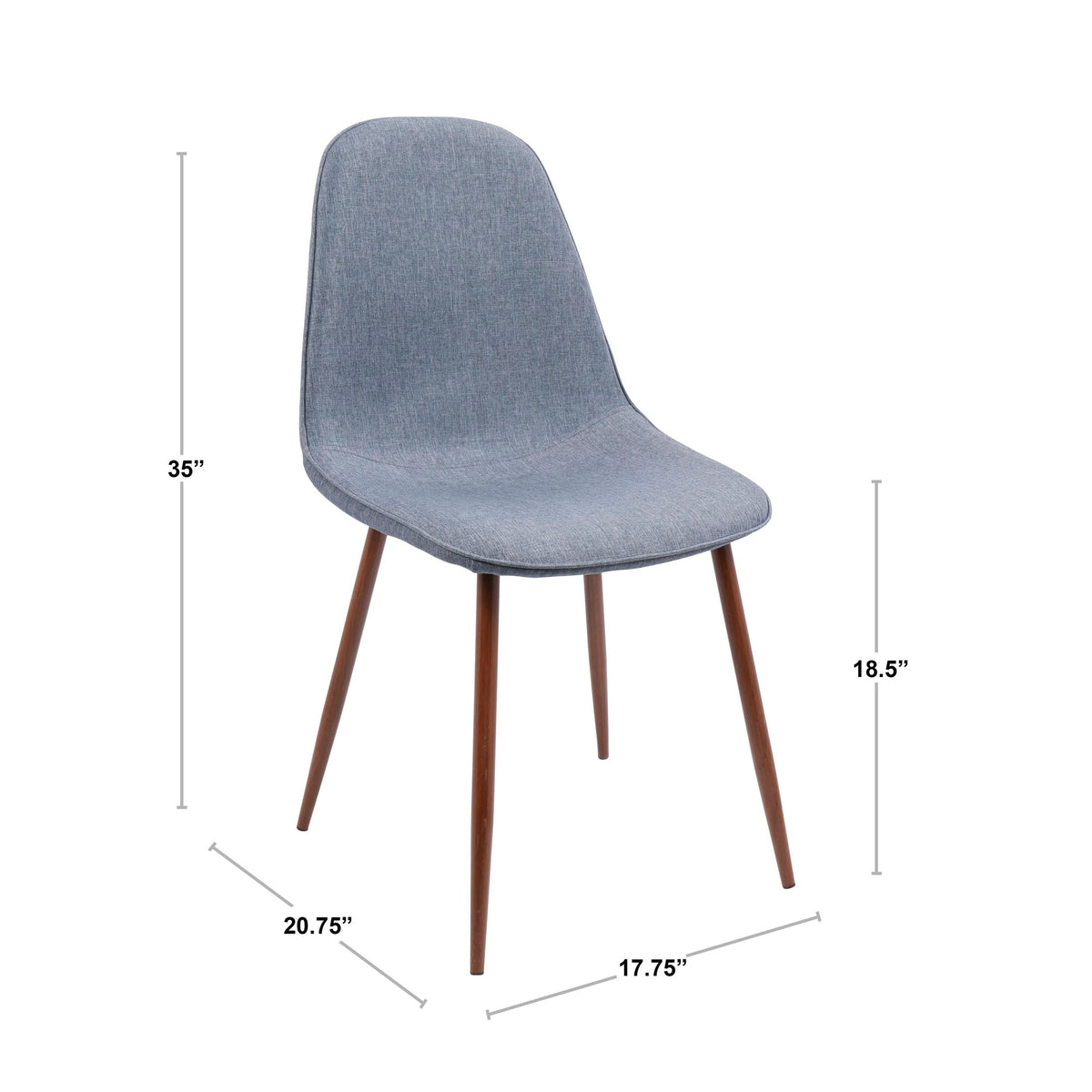 LUMISOURCE PEBBLE CHAIR - SET OF 2