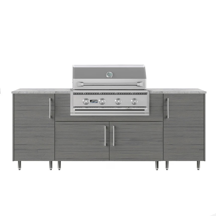 Premium Outdoor Kitchen Set – 86" Sandbar with Side Burner