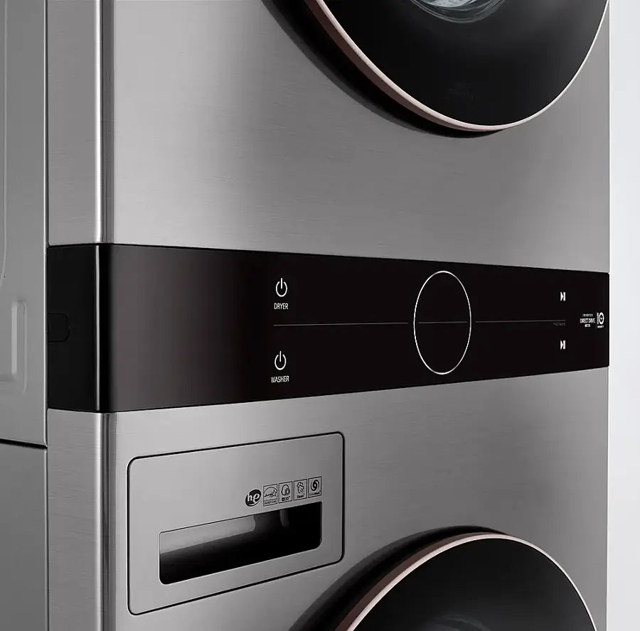 LG Front Load LG WashTower™ with Center Control™ 4.5 cu. ft. Washer and 7.4 cu. ft. Electric Dryer