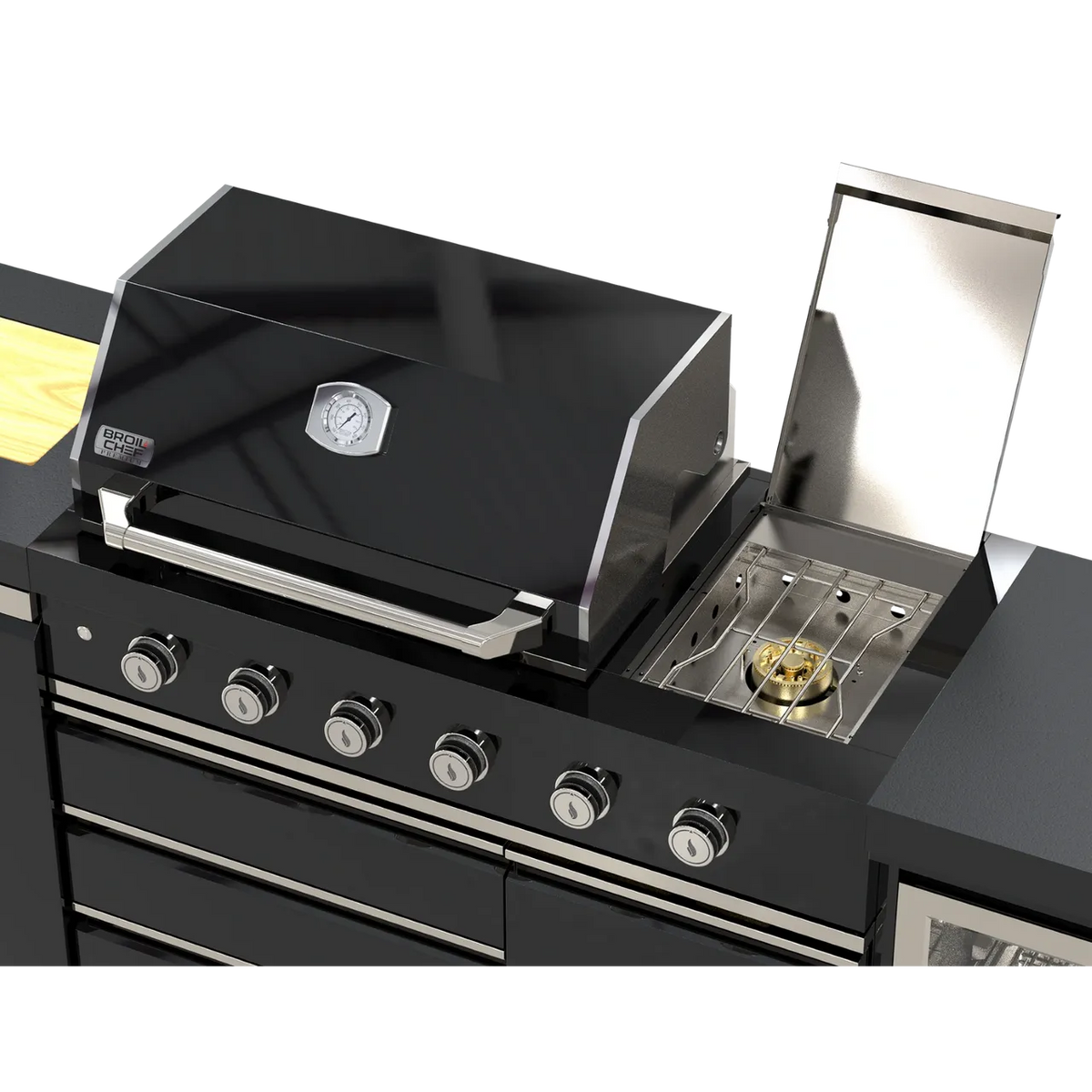 BROIL CHEF Yosemite 6 Burner Black S/S Suite