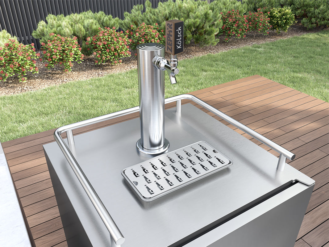 ZEPHYR PRKB24C01AS-OD 24&quot; Outdoor Kegerator &amp; Beverage Cooler