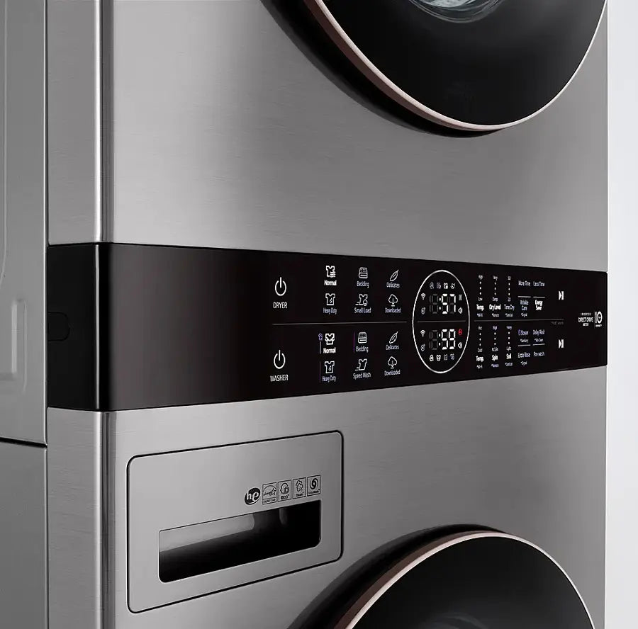 LG Front Load LG WashTower™ with Center Control™ 4.5 cu. ft. Washer and 7.4 cu. ft. Electric Dryer