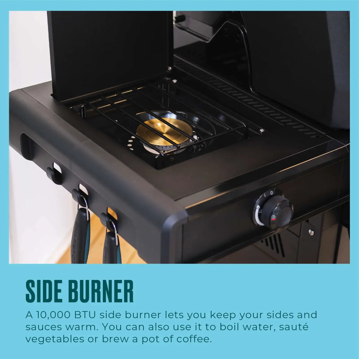 Char-Broil 463366724 Pro 3-Burner Gas Grill with Side Burner