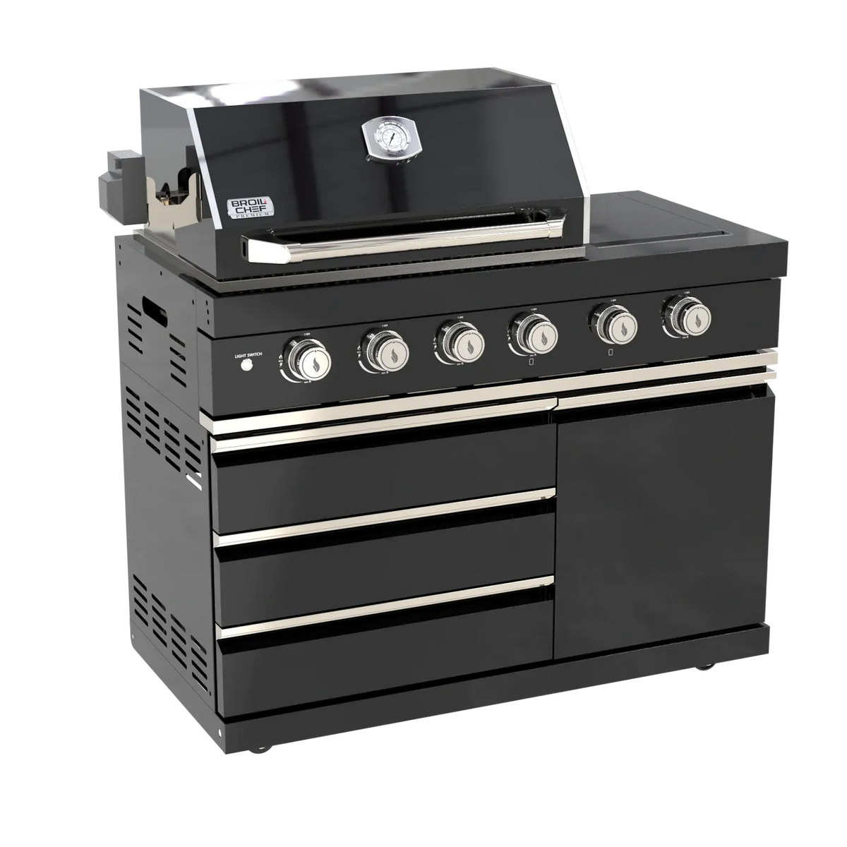 BROIL CHEF Yosemite 6 Burner Black S/S Suite