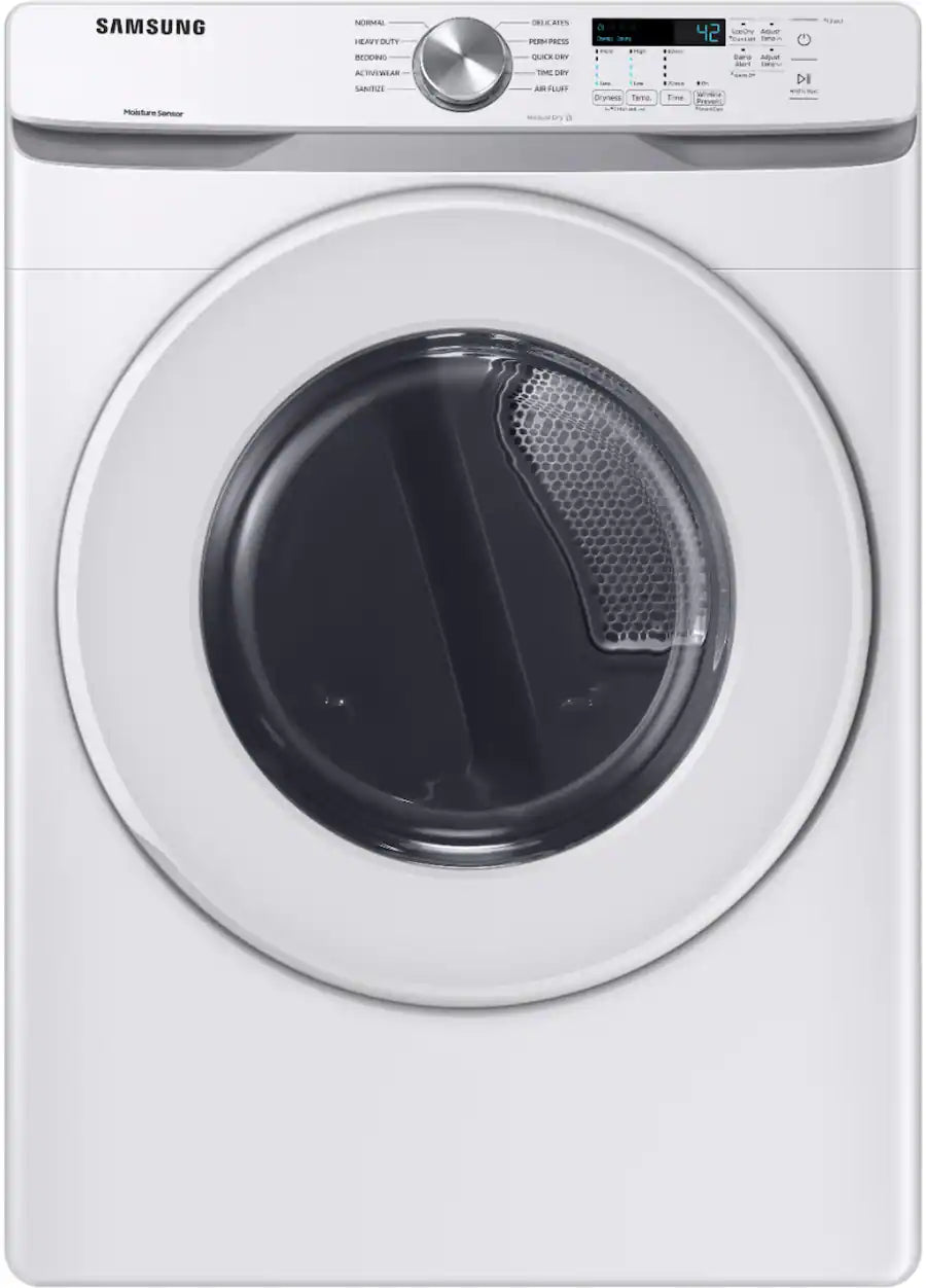 SAMSUNG DVE45T6000W/A3 Front Load Electric Dryer