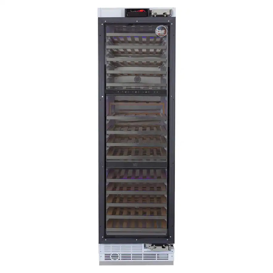 KUCHT K240W 24-in Built-in Panel Ready Three Zones Wine Cooler - Custom Panel Ready (Copy)