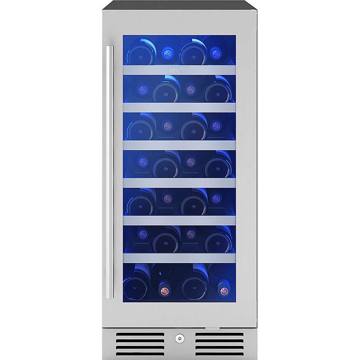 ZEPHYR PRW15C01CG Wine Cooler 15", Reversible, Single Zone