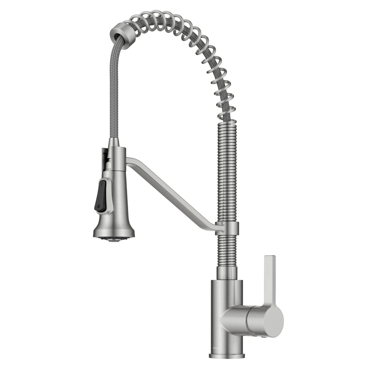 KRAUS KPF-1693SFS Britt Commercial Style 2-Function Pull Down Kitchen Faucet in Stainless Steel