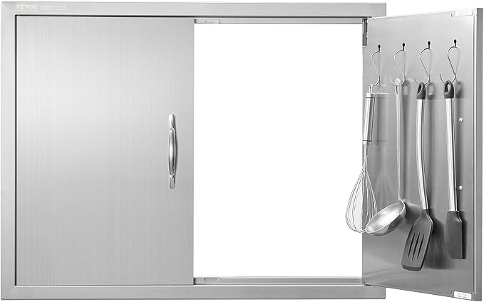 Outdoor Kitchen BBQ Access Door, 31W x 24H Inch Stainless Steel
