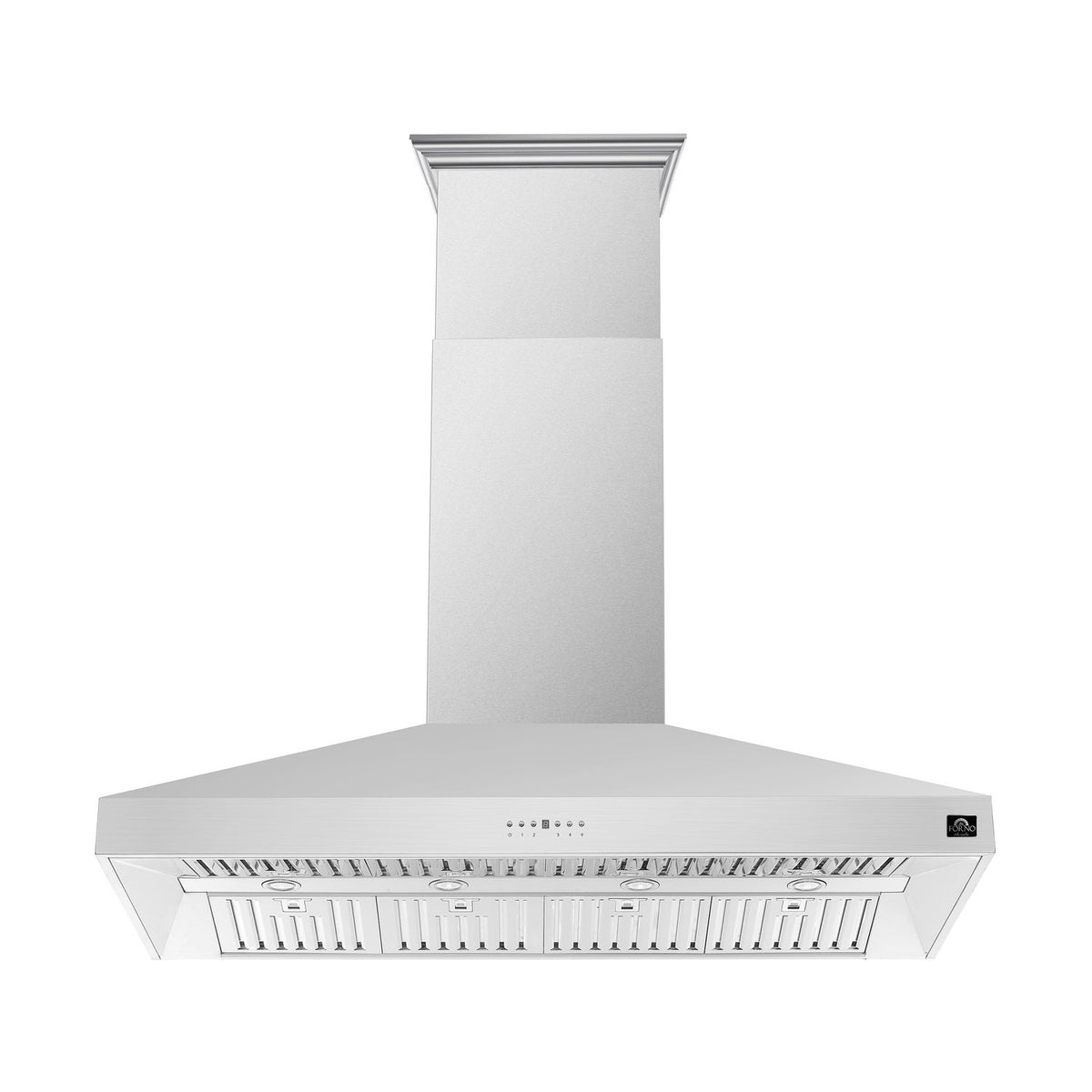 FORNO FRHIS5129-60 Coppito 60-Inch Island Range Hood, Stainless Steel