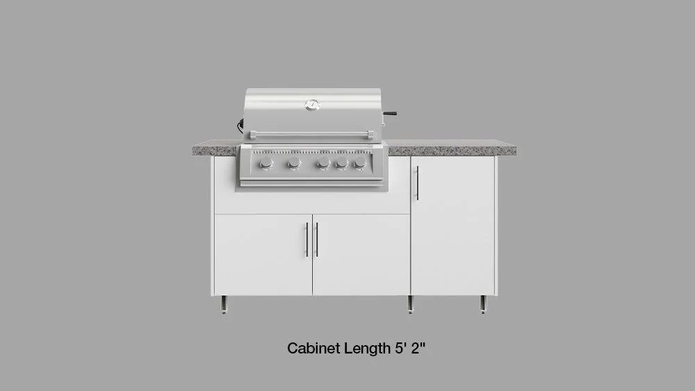 WEATHER STRONG Island4 60" Modular Cabinetry For Outdoor Kitchen