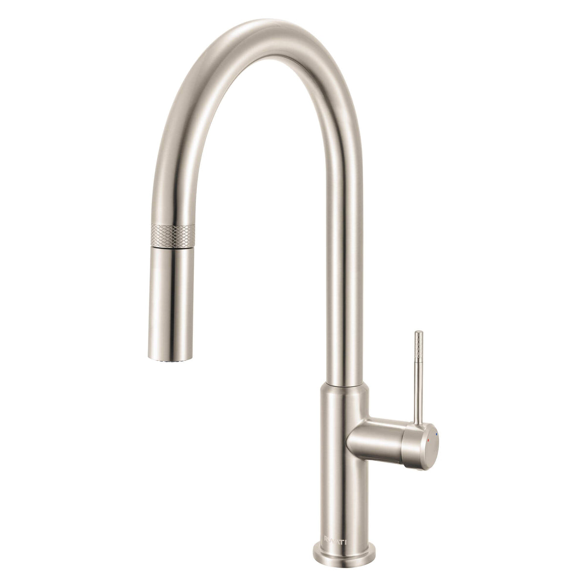 RUVATI RVF1237BN Vestia Single Handle Pull Down Kitchen Faucet Knurling Contemporary
