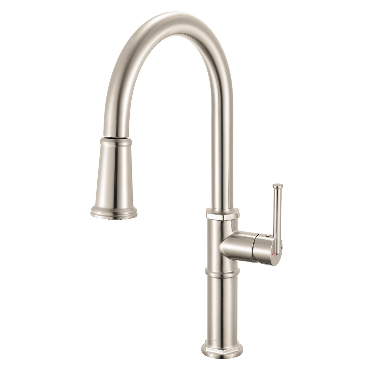 RUVATI RVF1239BN Idris Single Handle Pull Down Kitchen Contemporary Art Deco Faucet