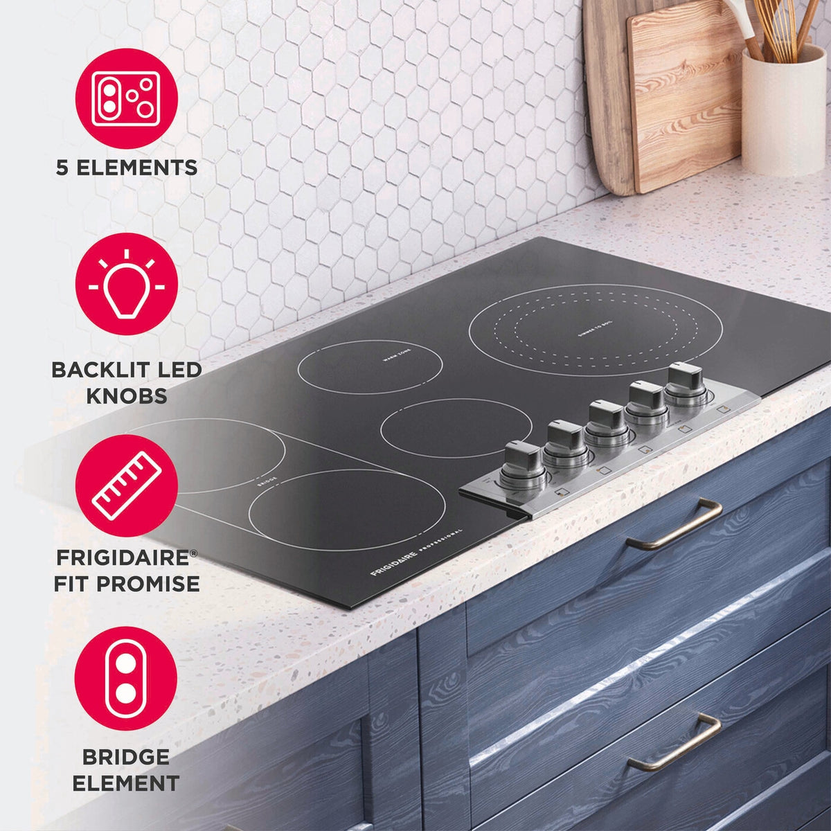 FRIGIDAIRE PCCE3680AF Professional 36&quot; Electric Cooktop
