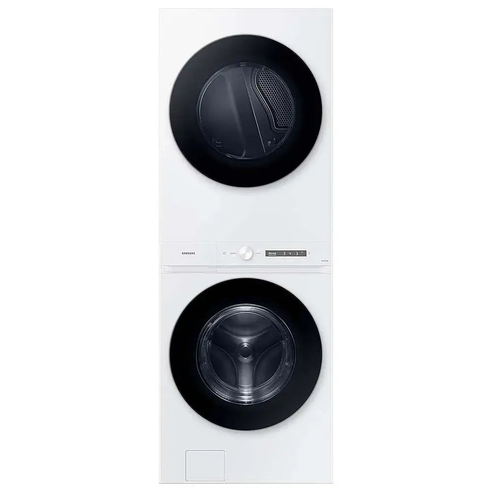 SAMSUNG WH46DBH100EWA3 Bespoke 4.6 cu. ft. AI Laundry Hub™ Washer &amp; Electric Dryer in White