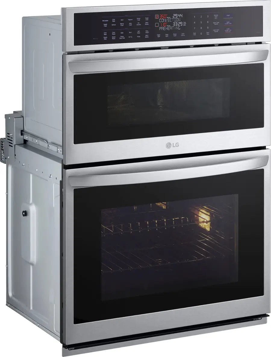 LG Smart Combination Wall Oven, True Convection, Air Fry, and Steam Sous Vide