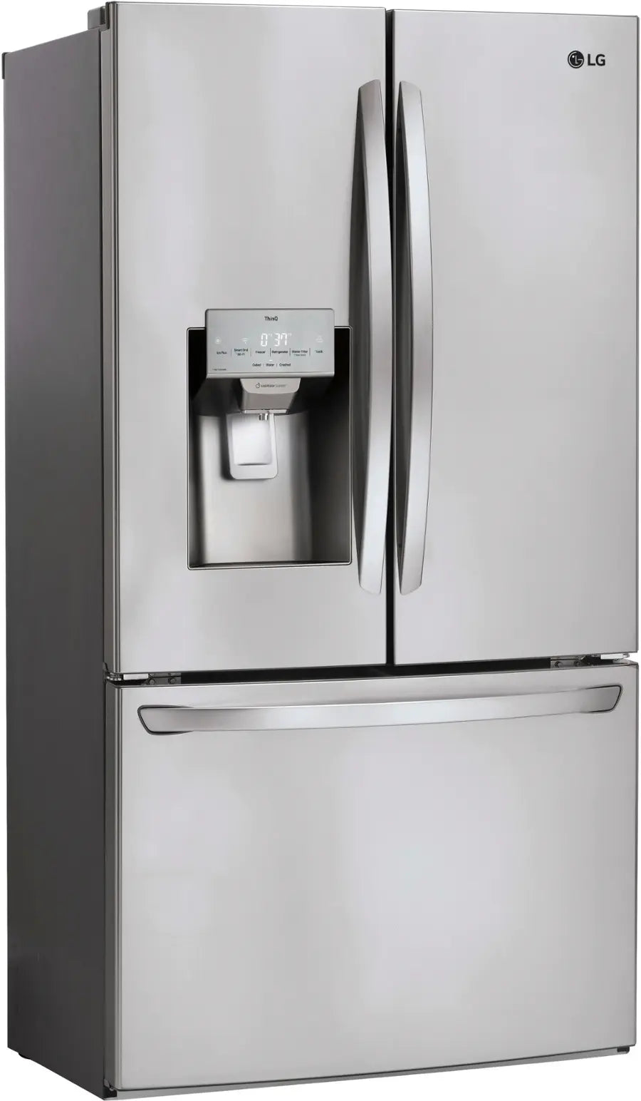 LG 28 cu. ft. 3 Door French Door, Standard Depth, Ice and Water with Single Ice Maker
