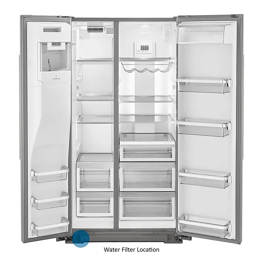 KITCHENAID KRSF705HPS Side-by-Side Refrigerator with Exterior Ice and Water