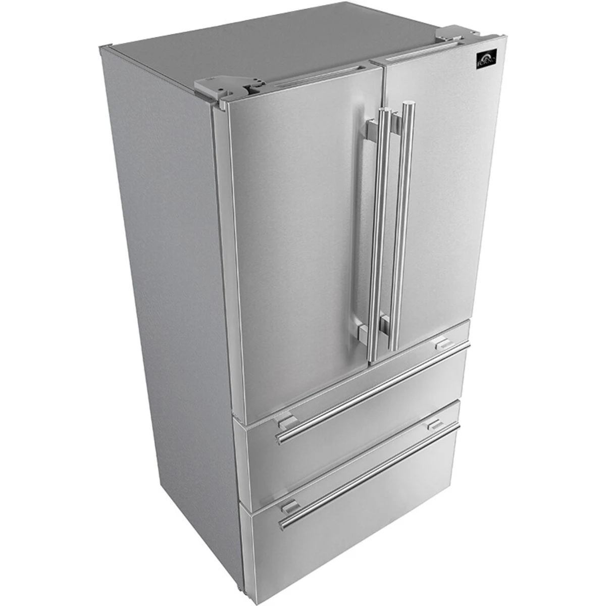 FORNO FFRBI1820-36S 36″ French Door 19.2 Cu.Ft. Stainless Steel Refrigerator