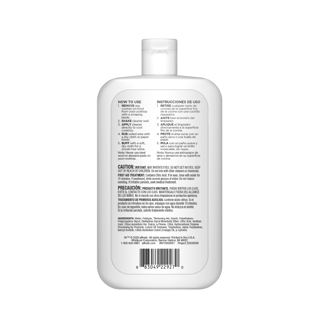 AFFRESH W10355051 Cooktop Cleaner