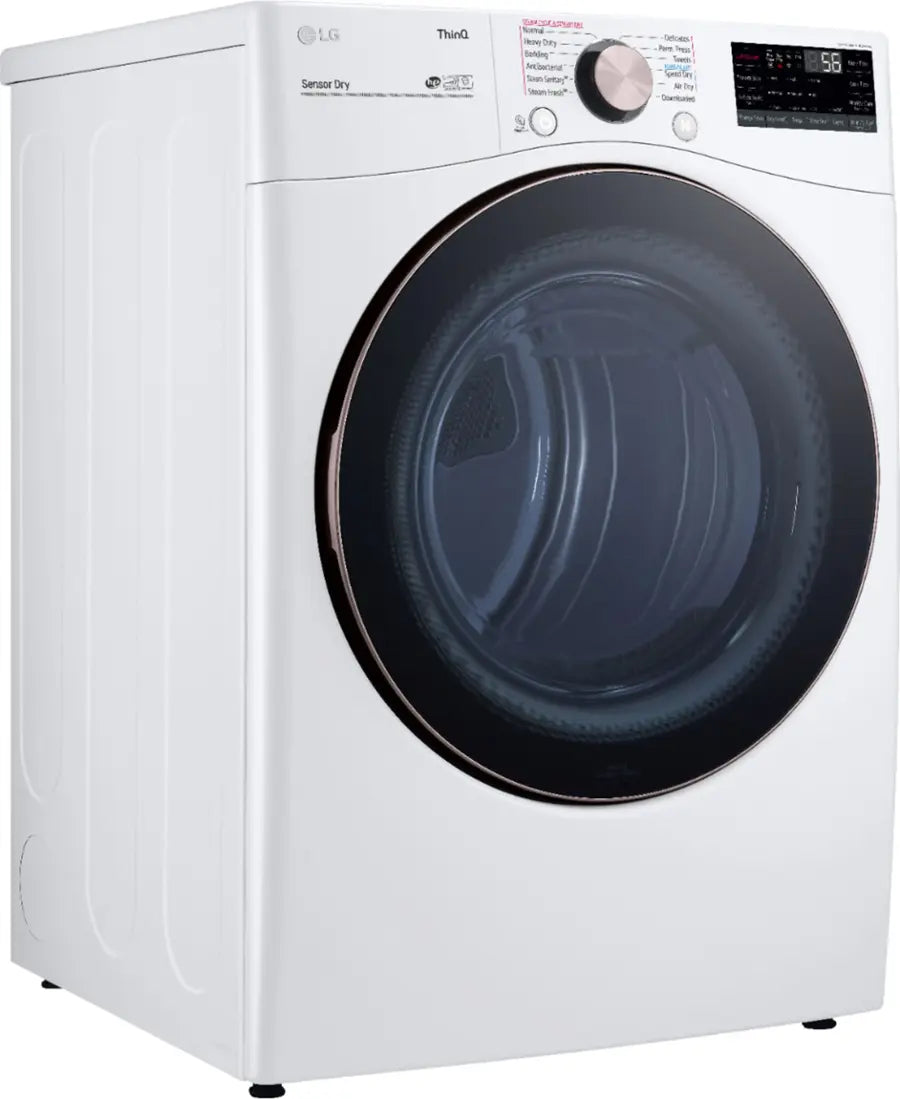 LG 7.4 cu. ft. Large Capacity Front Load Electric Dryer - White