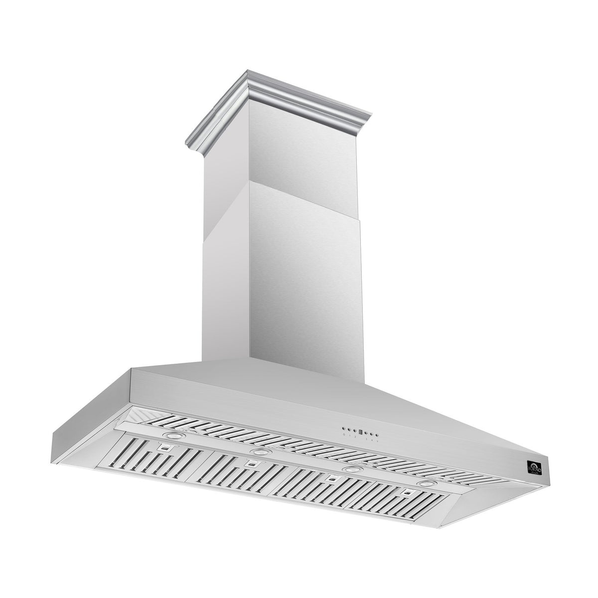 FORNO FRHIS5129-60 Coppito 60-Inch Island Range Hood, Stainless Steel