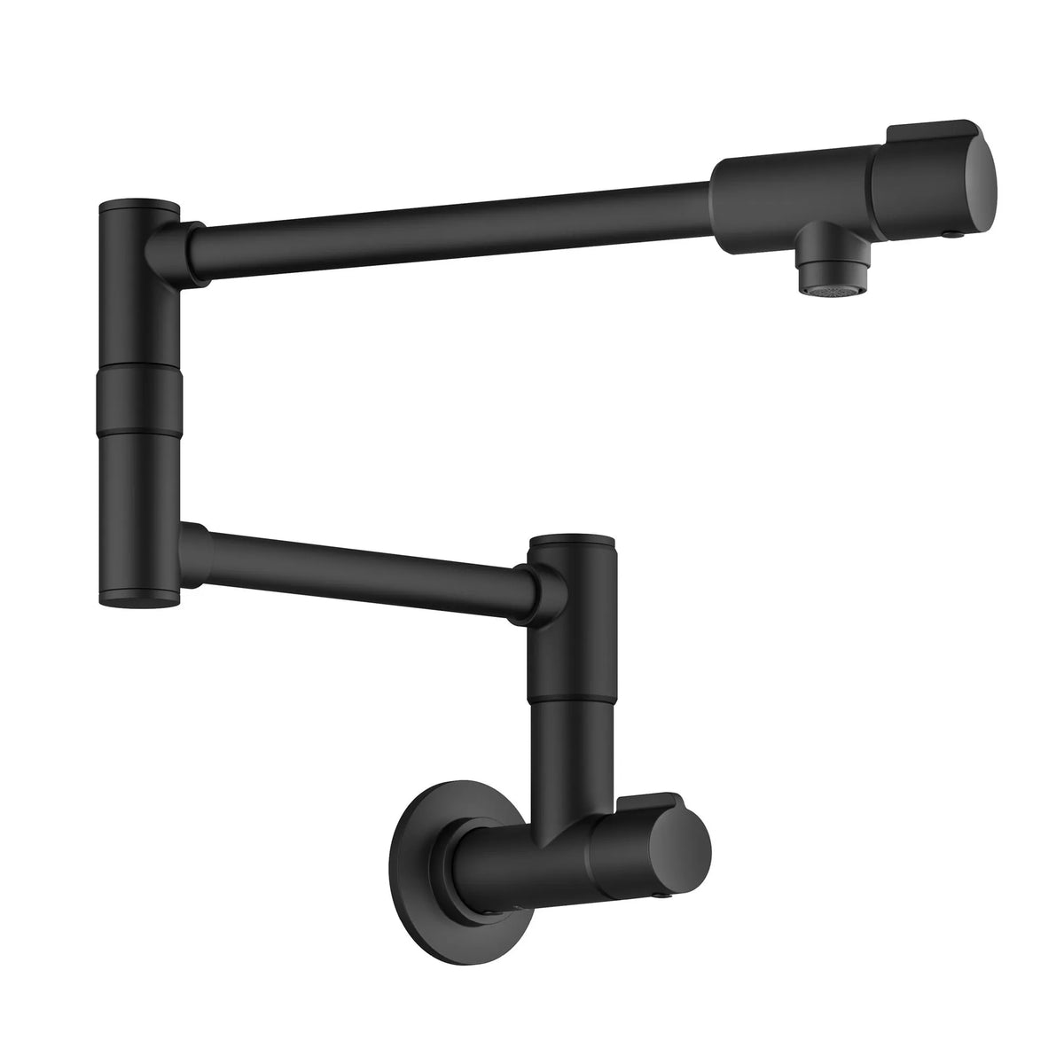 KRAUS KPF-5003MB Bolden 2 Handle Wall Mount Pot Filler in Matte Black