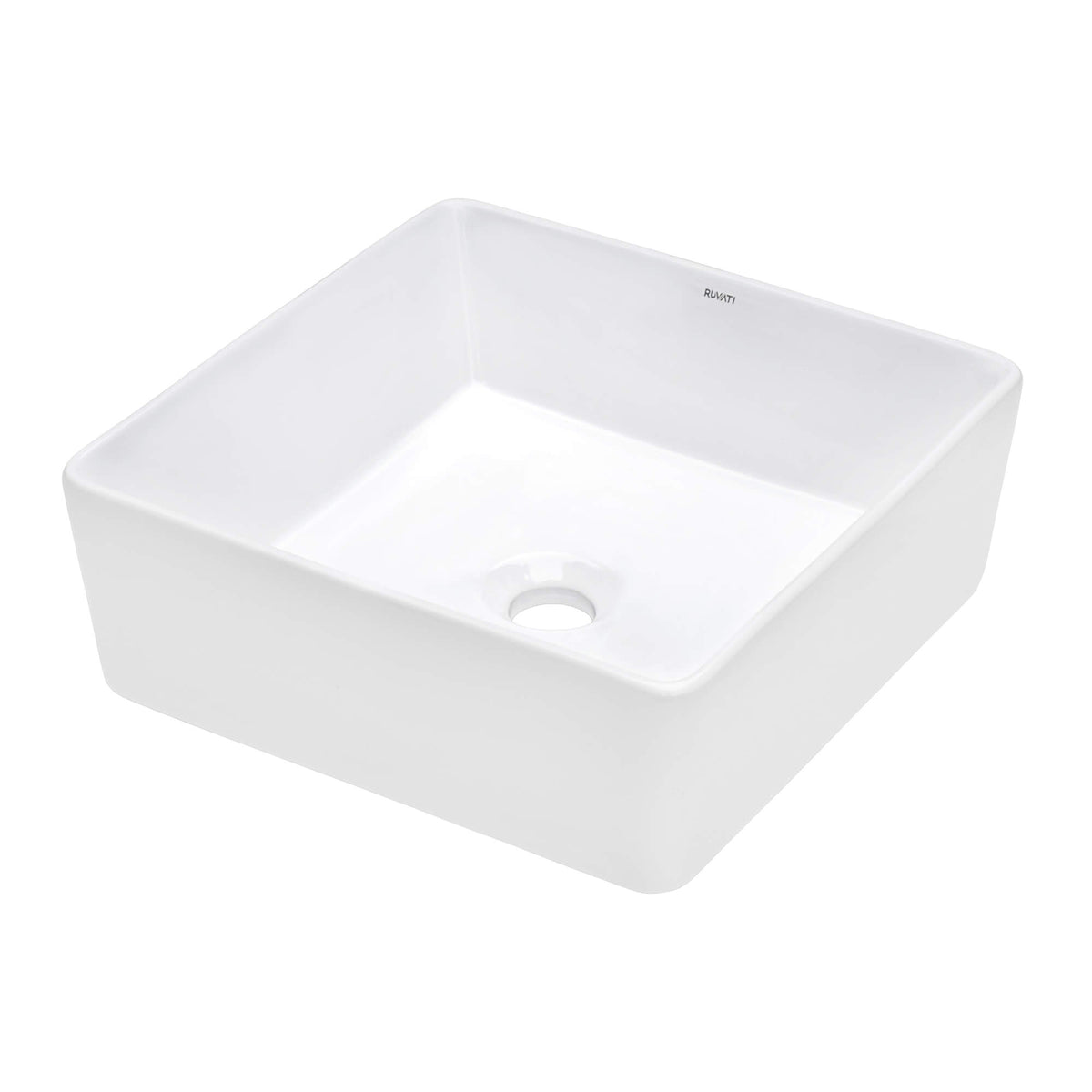 RUVATI RVB1616 15 x 15 inch Bathroom Vessel Sink