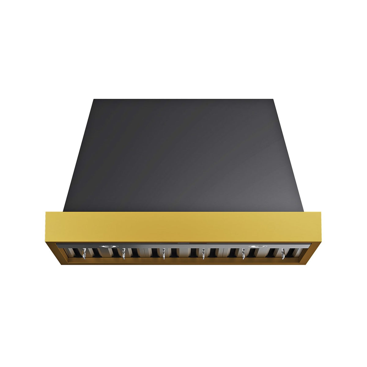 KUCHT KRH36TG 30&quot; Gemstone Pro-Style Range Hood-Dark Stainless Steel with Gold