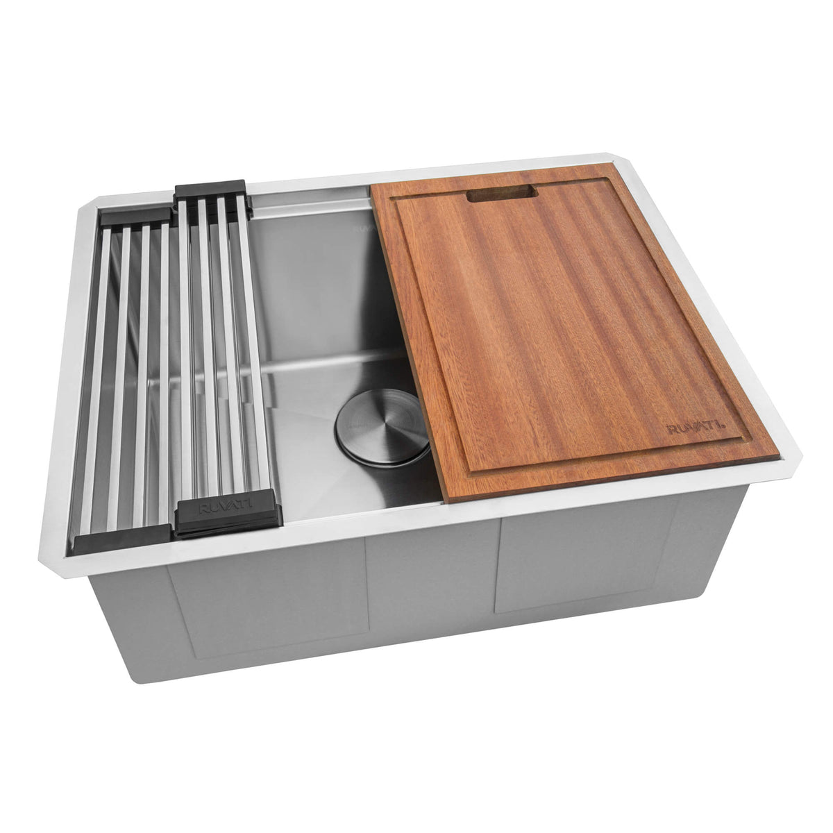 RUVATI RVH8324 24-inch Stainless Steel Kitchen Sink Single Bowl