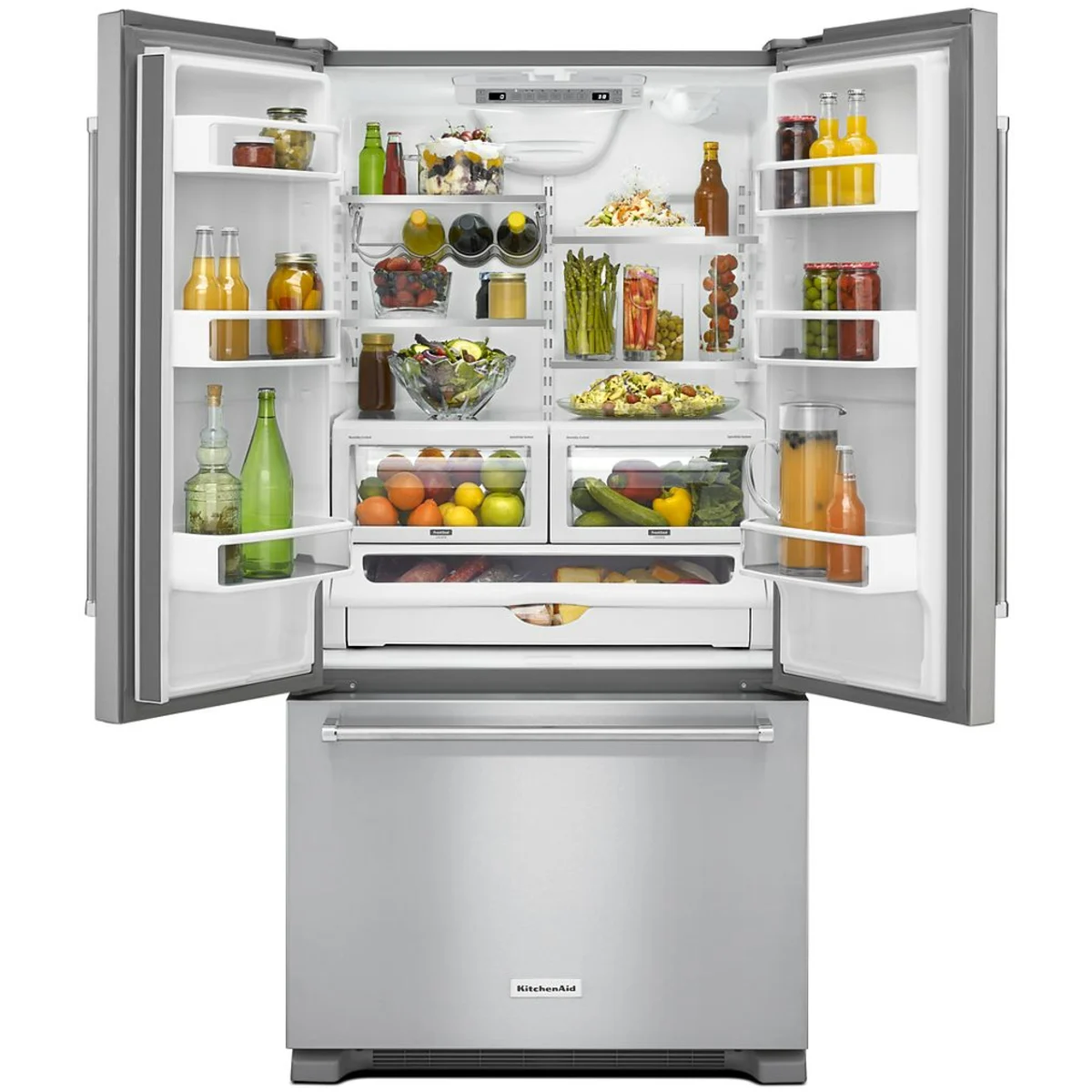 KITCHENAID KRFC302ESS 36" Counter-Depth French Door Refrigerator with Interior Dispenser