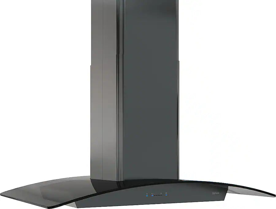 ZEPHYR ZRE-M90BBSGG Ravenna Island Hood 90cm - Black Stainless