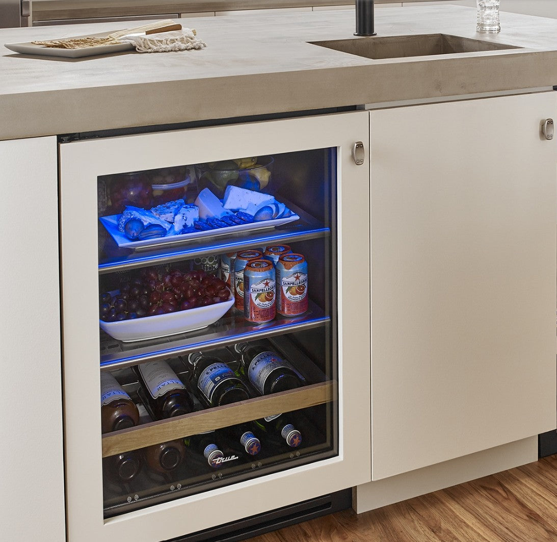 TRUE RESIDENTIAL TBC-24 24&quot; Undercounter Beverage Center Overlay Glass