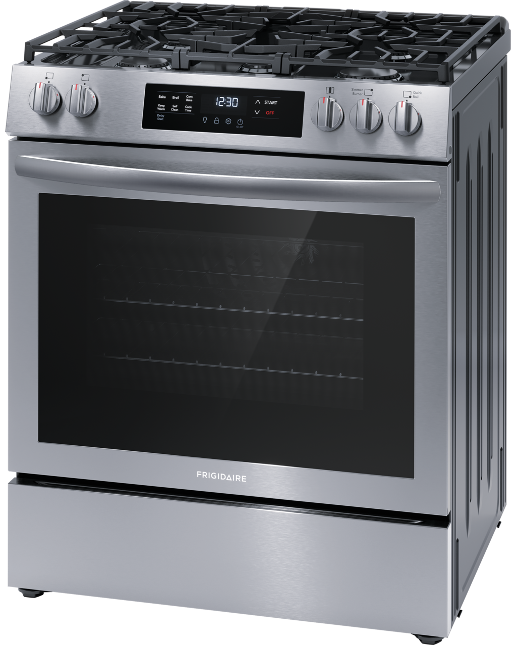 FRIGIDAIRE FCFG3083AS 30&quot; Front Control Gas Range with Convection Bake