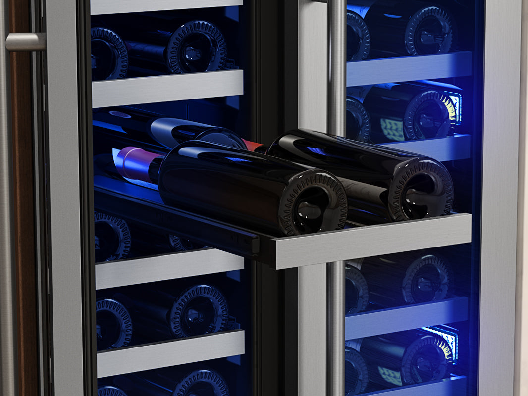 ZEPHYR PRW24C32CG 24&quot; French Door Dual Zone Wine Cooler