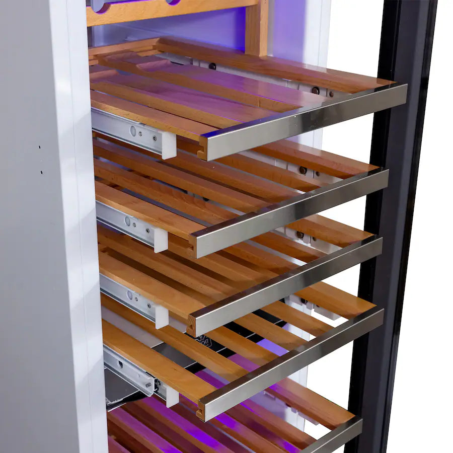 KUCHT K180W 18-in Built-in Panel Ready Three Zones Wine Cooler - Custom Panel Ready