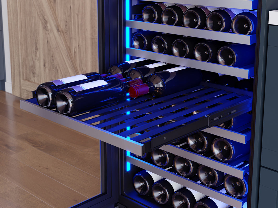 ZEPHYR PRW24F02CG 24&quot; Full Size Dual Zone Wine Cooler