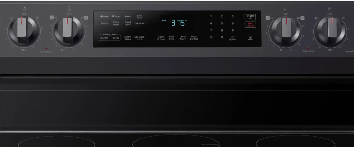 SAMSUNG NE63A6511SG/AA 6.3 cu. ft. Freestanding Electric Range with WiFi, No-Preheat Air Fry &amp; Convection - Black Stainless Steel