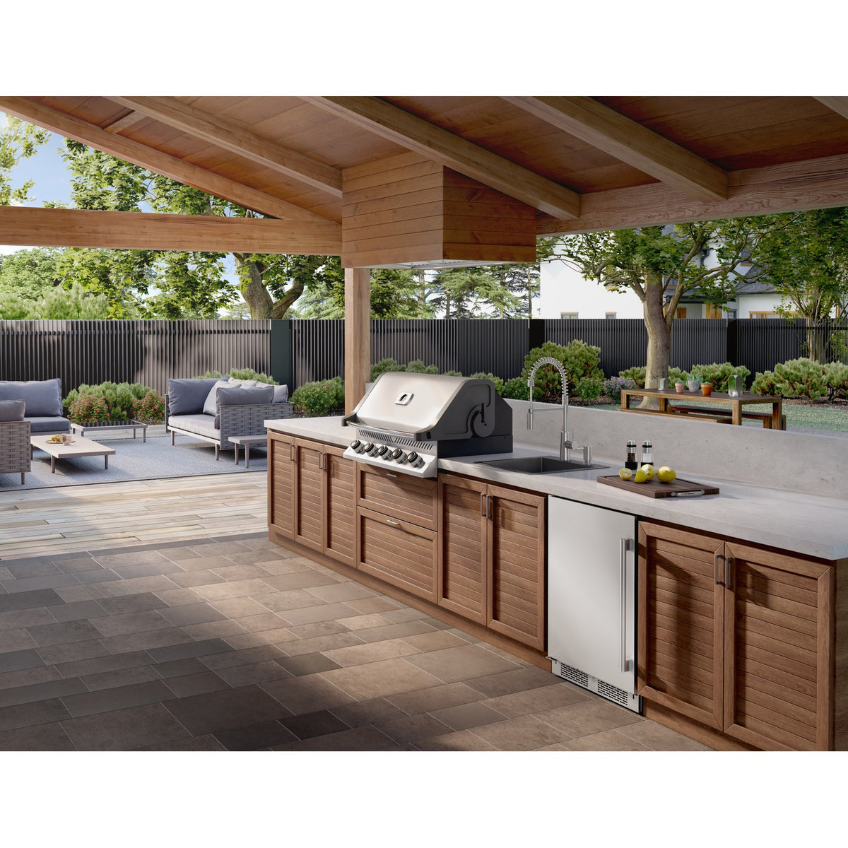 ZEPHYR AK9858BS Spruce Insert Outdoor 60" LED 1200 CF - Stainless