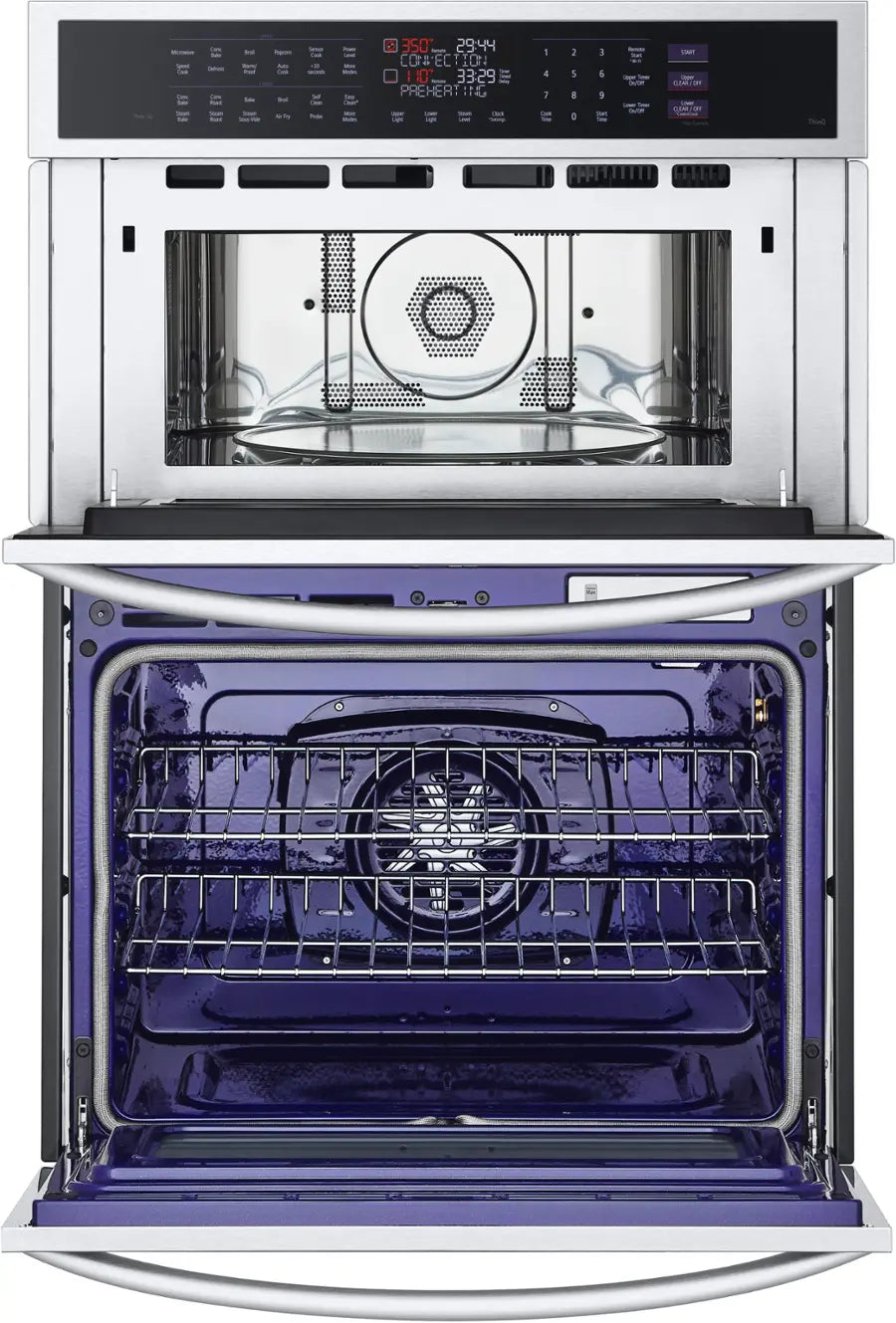 LG Smart Combination Wall Oven, True Convection, Air Fry, and Steam Sous Vide
