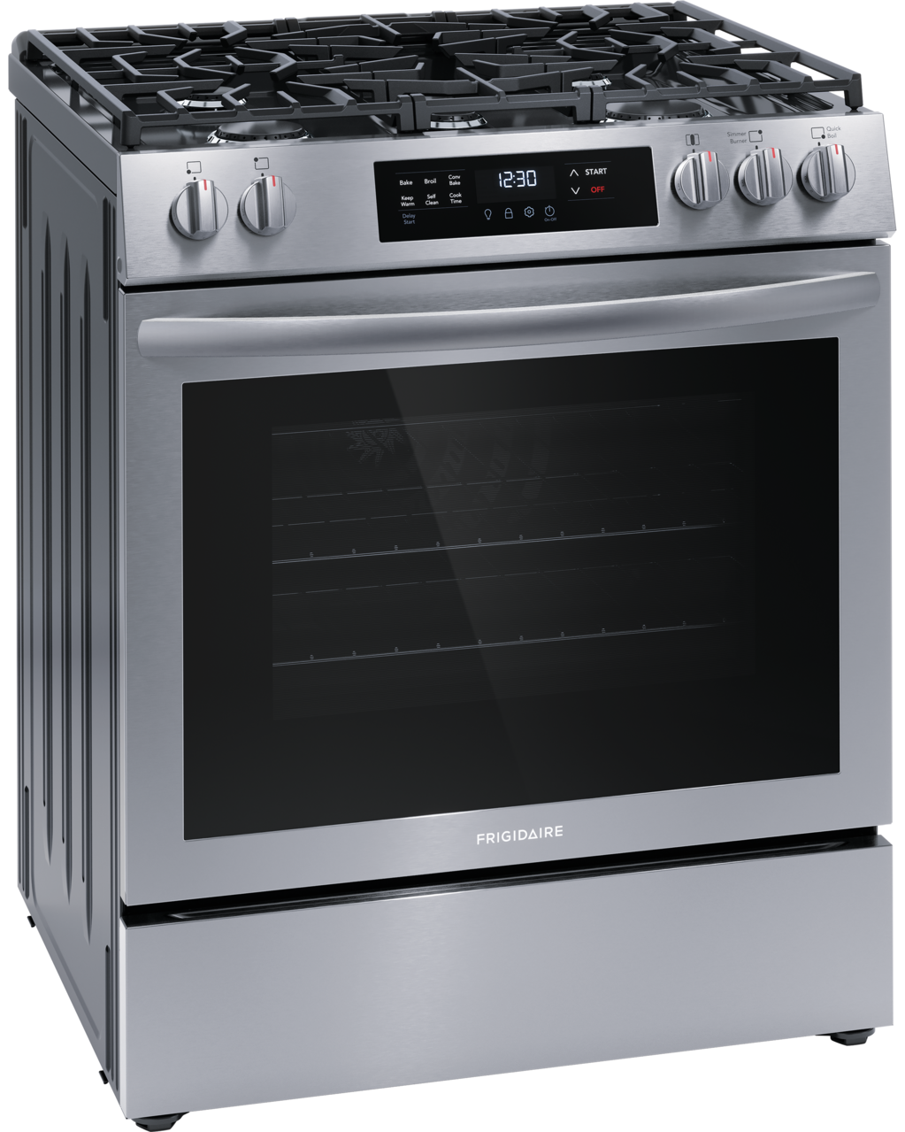 FRIGIDAIRE FCFG3083AS 30&quot; Front Control Gas Range with Convection Bake