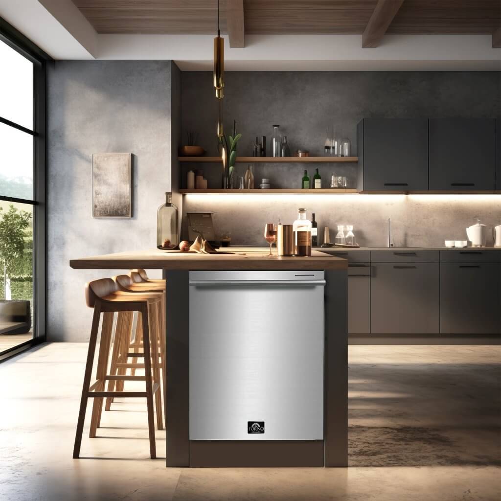 FORNO 24” Pozzo Tall Tub Dishwasher