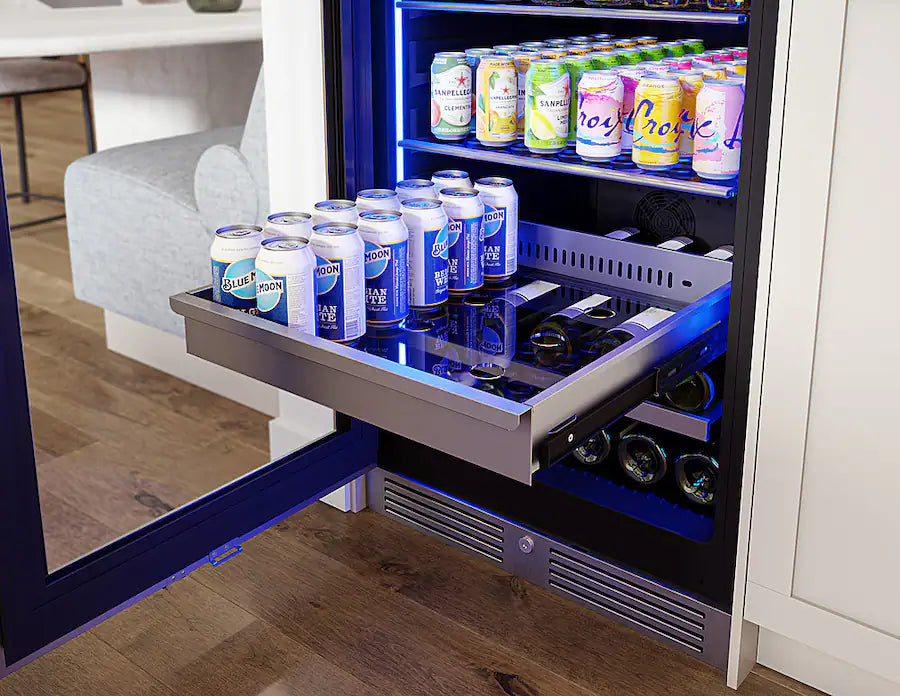 ZEPHYR PRB24F01BG Full Size Single Zone Beverage Cooler