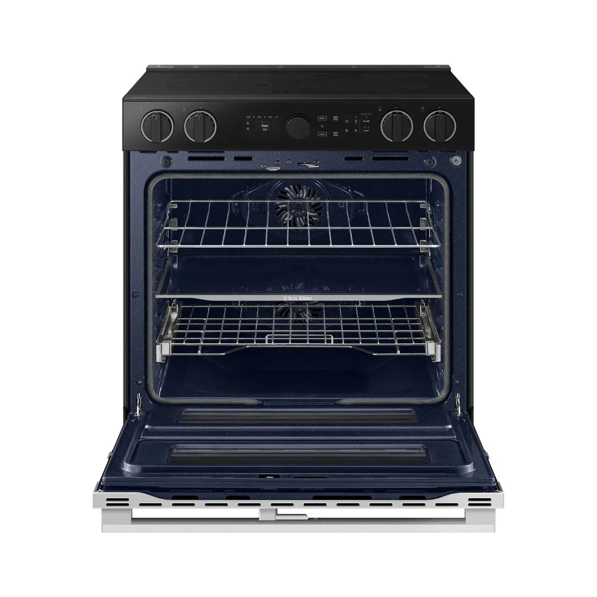 SAMSUNG NSE6DG8550SRAA Bespoke Slide-In Electric Range with Flex Duo™  in Stainless Steel