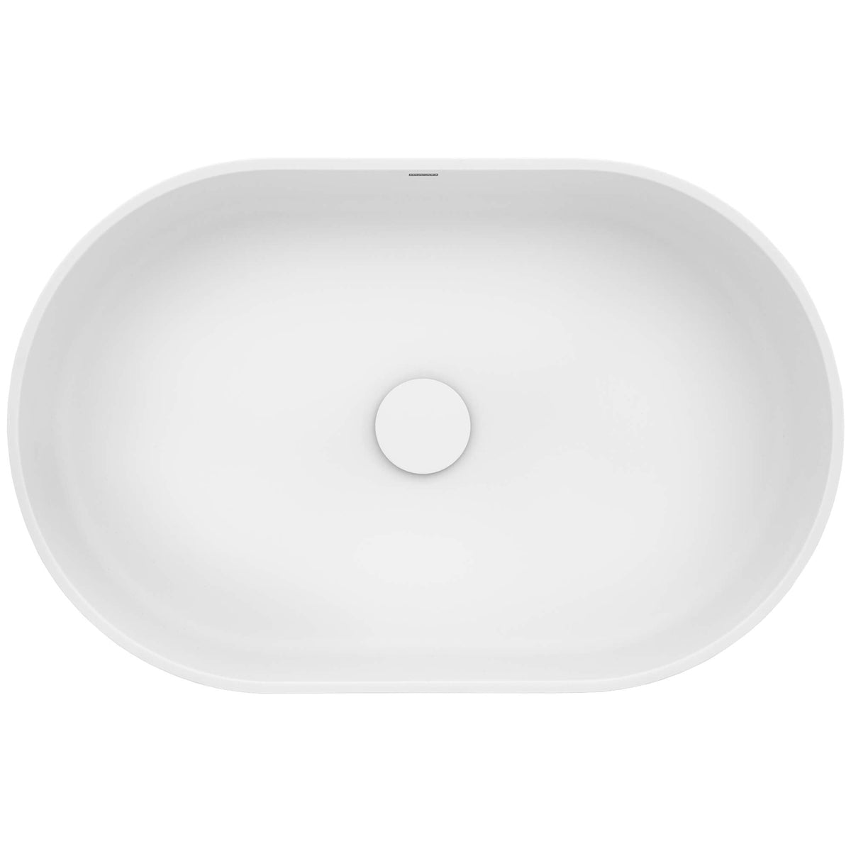 RUVATI RVB2550WH Matte White epiStone Modern Bathroom Vessel Sink
