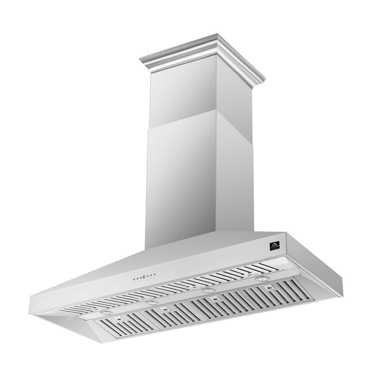 FORNO FRHIS5129-60 Coppito 60-Inch Island Range Hood, Stainless Steel